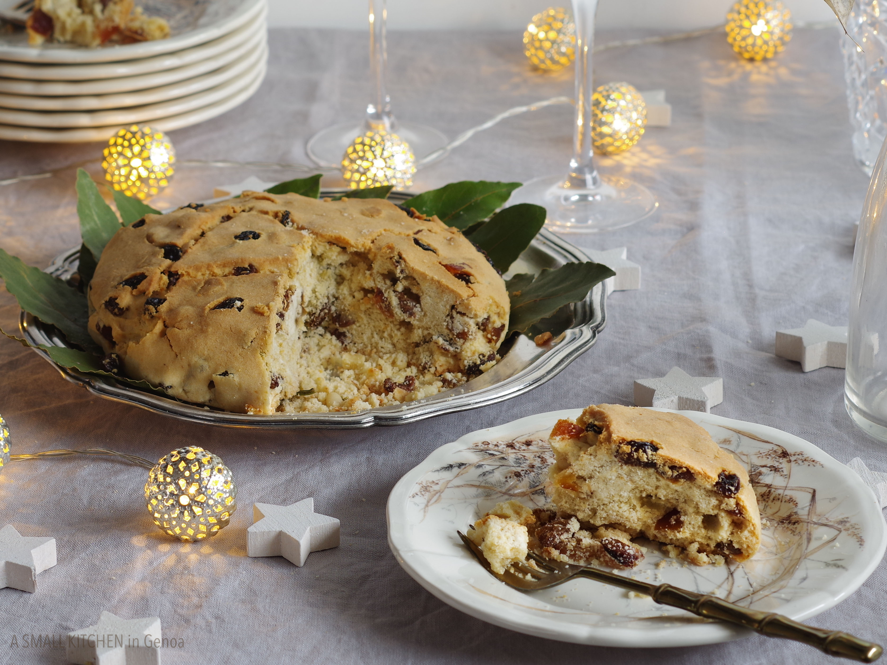 Christmas Genoa cake: pandolce basso