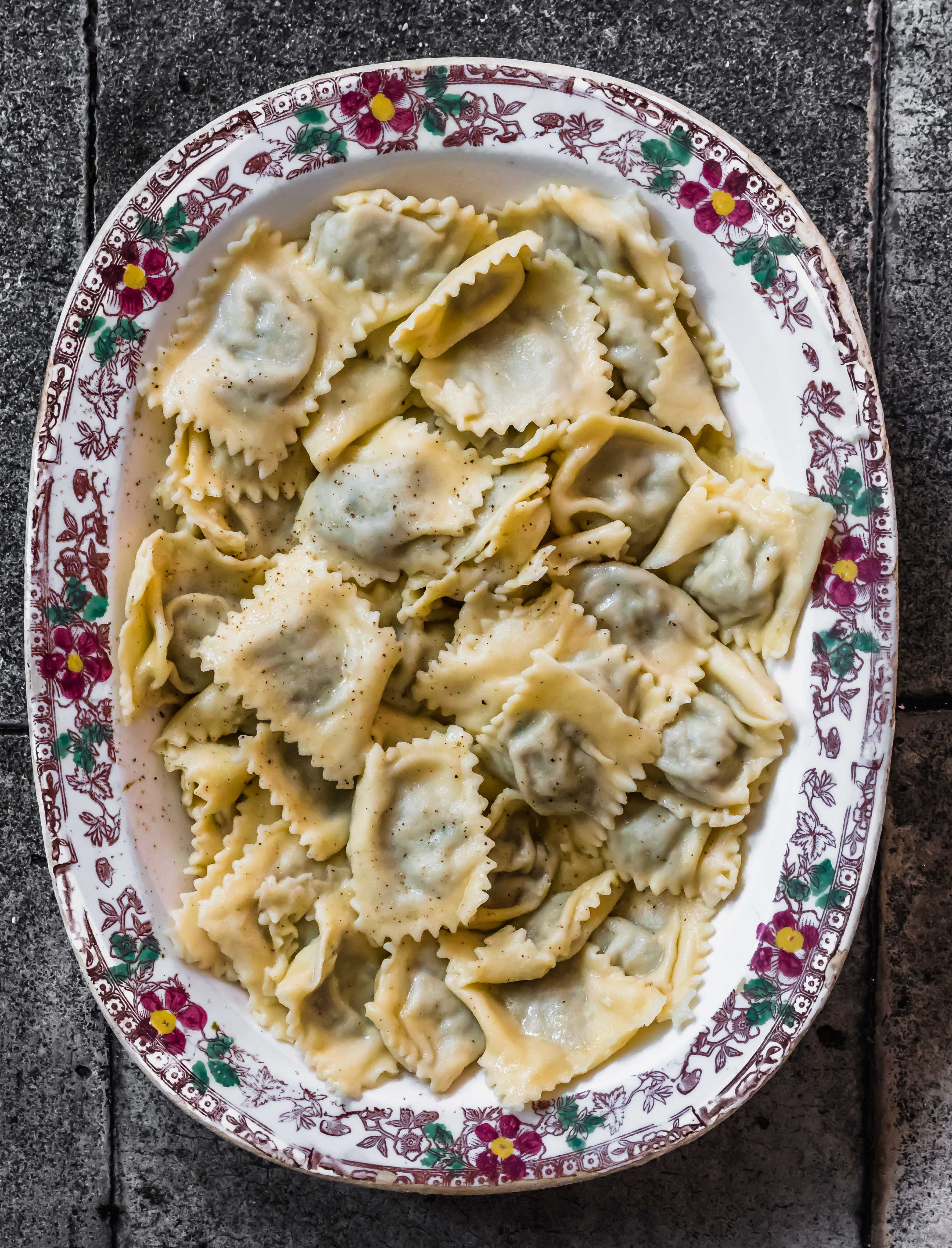 Genoese meat ravioli